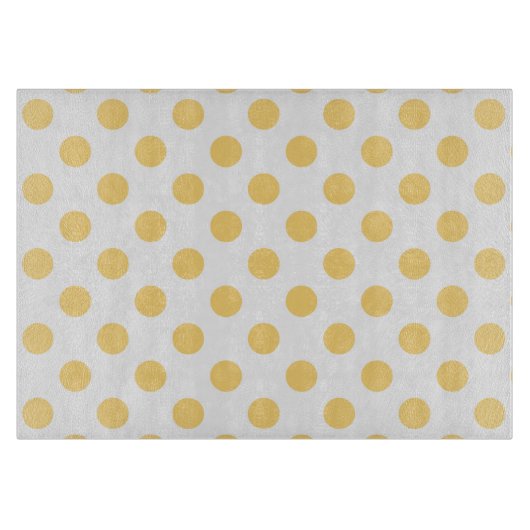 Planche À Découper Yellow polkadots (Devant)