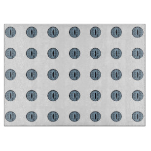 Planche À Découper Yeux à points bleu d'Halloween