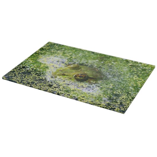 Planche À Découper Yeux de grenouille dans un étang (Coin)