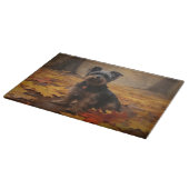 Planche À Découper Yorkipoo à l'automne Feuilles automne Inspire (Coin)