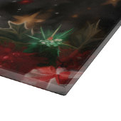 Planche À Découper Yorkshire Terrier Dog dans la neige Noël (Coin)