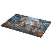 Planche À Découper Yorkshire Terrier Halloween Éffrayant (Coin)