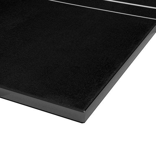 Planche À Découper Your Custom Text & Modern Stripes | Black & White (Coin)