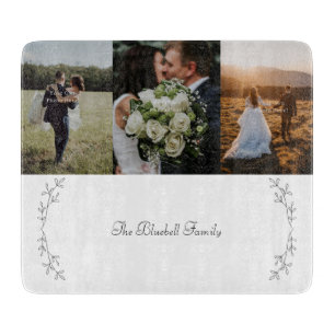 Planche À Découper Your Own Personalised Photos Glass Cutting Board.