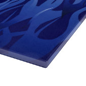 Planche À Découper Your Text on Keep Calm on Navy Blue Racing Flames (Coin)