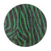 Planche À Découper Zebra Black et Green Print (Devant)