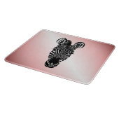 Planche À Découper Zebra Head on Pink (Coin)