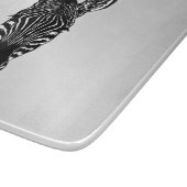 Planche À Découper Zebra Head sur Silver (Coin)