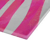 Planche À Découper Zebra Hot Pink et White Print (Coin)