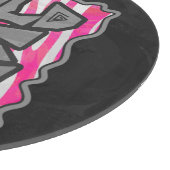 Planche À Découper Zebra Hot Rose et White Wild Me (Coin)