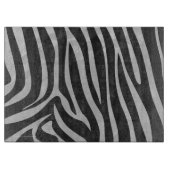 Planche À Découper Zebra noir et gris clair (Devant)