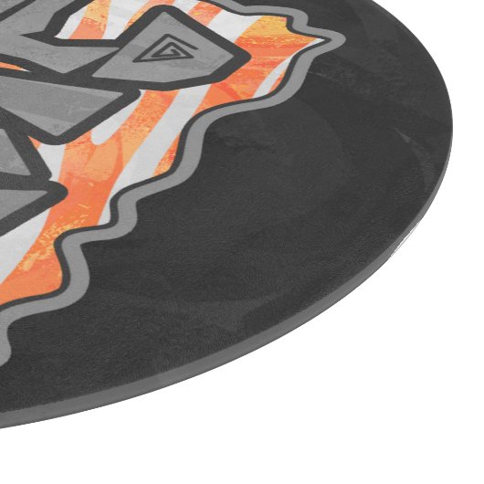 Planche À Découper Zebra Orange et White Wild Me (Coin)