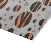 Planche À Découper Zebra Pois noirs et orange (Coin)