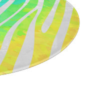 Planche À Découper Zebra Rainbow et White Print (Coin)