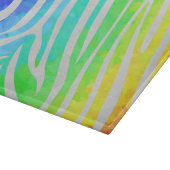 Planche À Découper Zebra Rainbow et White Print (Coin)