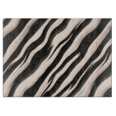 Planche À Découper Zebra raye une texture transparente + vos idées (Devant)