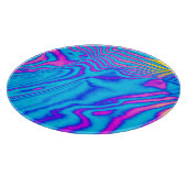 Planche À Découper Zèbre à rayures psychédéliques : Néon Fluorescent (Coin)