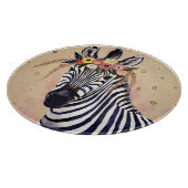 Planche À Découper Zèbre de Klimt | orné en fleurs (Coin)