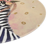 Planche À Découper Zèbre de Klimt | orné en fleurs (Coin)