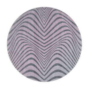 Planche À Découper Zèbre psychédélique : Grainy Vintage Stripes.