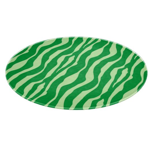 Planche À Découper Zèbre rayures - Tons de Lime Vert (Coin)