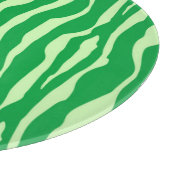 Planche À Découper Zèbre rayures - Tons de Lime Vert (Coin)