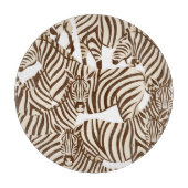 Planche À Découper Zèbres, savane sauvage, motif sans soudure (Devant)