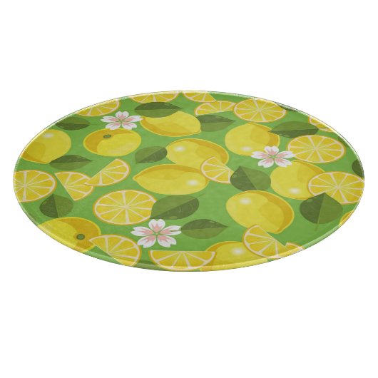 Planche À Découper Zesty Lemon : Citrus Motif Delight (Coin)