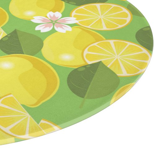 Planche À Découper Zesty Lemon : Citrus Motif Delight (Coin)