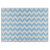 Planche À Découper Zigzag bleu, Chevron bleu, Motif géométrique (Devant)