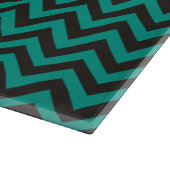 Planche À Découper ZIGZAG pattern - black + your background & ideas (Coin)