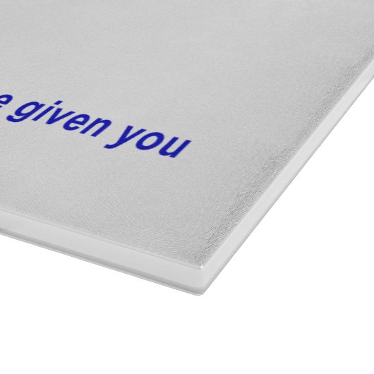 Planche À Découper Zo Artzeinu - Joshua 1:3 (Coin)