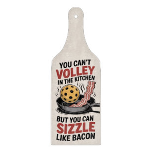 Planche À Découper Zone de cuisine de pickleball humour bacon