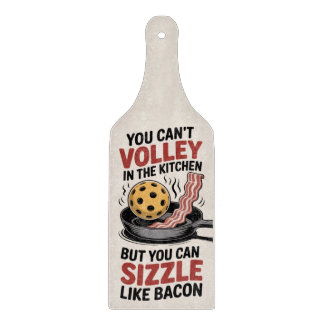Planche À Découper Zone de cuisine de pickleball humour bacon