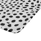 Planche À Découper Zones de guépard noir et blanc (Coin)