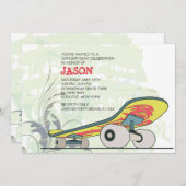 Planche à roulettes Invitation de fête d'anniversa (Devant / Derrière)