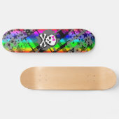Planche à skateboard arc-en-ciel étoilée (Horz)