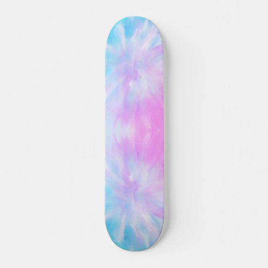Planche à skateboard Blue Purple Pastel Tie Dye (Devant)