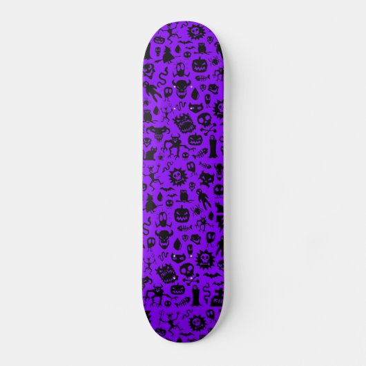 Planche à skateboard de monstres violets (Recto)