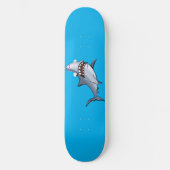 Planche à skateboard de requin rayé (Recto)