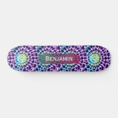 Planche à skateboard Retro violet vert Turquoise C (Horz)