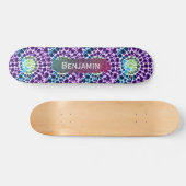 Planche à skateboard Retro violet vert Turquoise C (Horz)