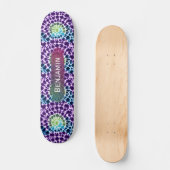 Planche à skateboard Retro violet vert Turquoise C (Recto)
