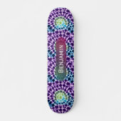 Planche à skateboard Retro violet vert Turquoise C (Devant)