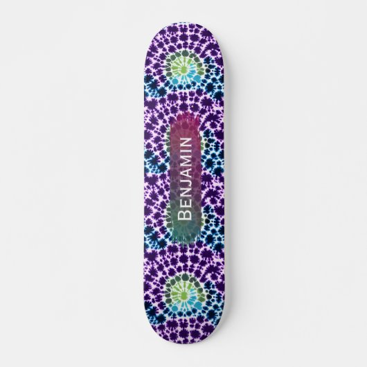 Planche à skateboard Retro violet vert Turquoise C (Devant)