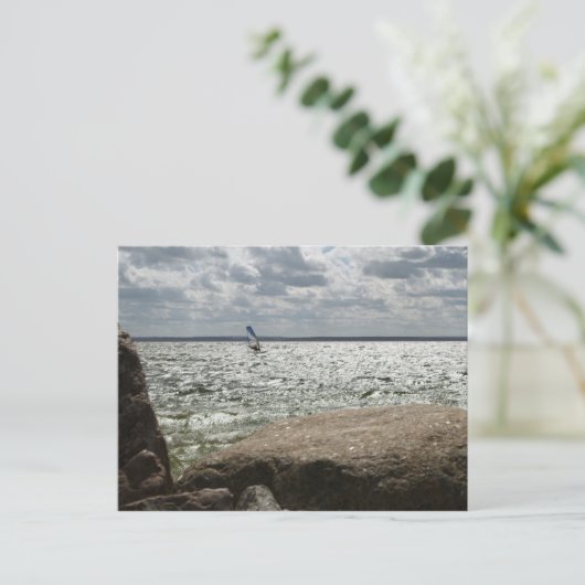 Planche à voile - carte postale (Debout devant)