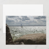 Planche à voile - invitation (Devant / Derrière)