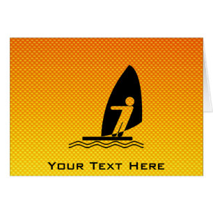 Planche à voile jaune-orange