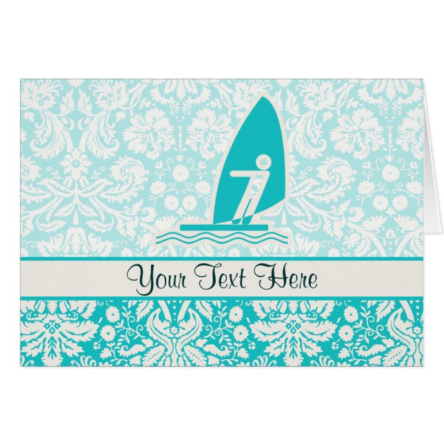 Planche à voile turquoise (Devant horizontal)