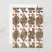 Planche antique de cartes (Devant / Derrière)